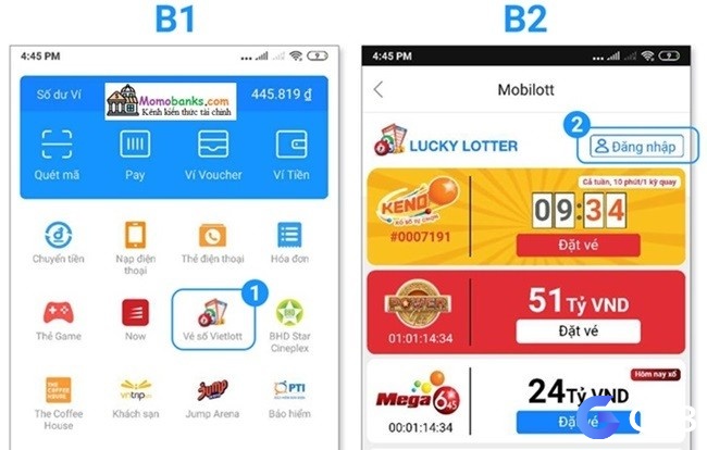 Mua xổ số Vietlott trực tuyến trên ví AirPay
