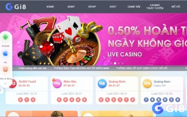 Tham gia chơi lô đề online tại nhà cái Gi8