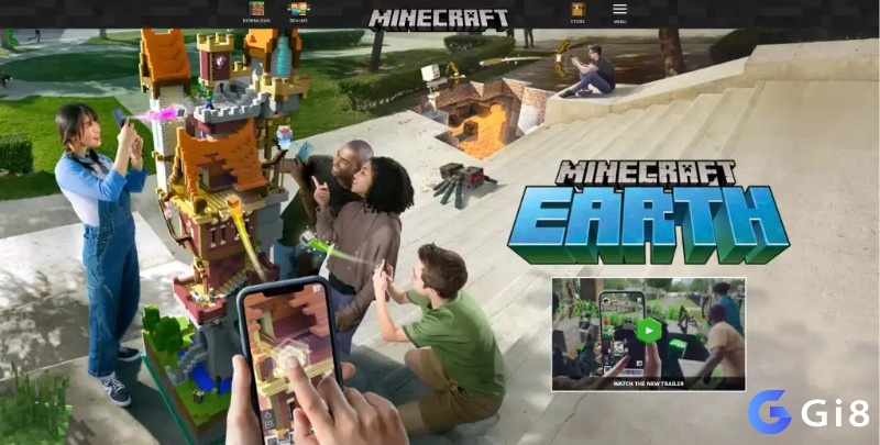 Game mobile thế giới mở Minecraft Earth 2025