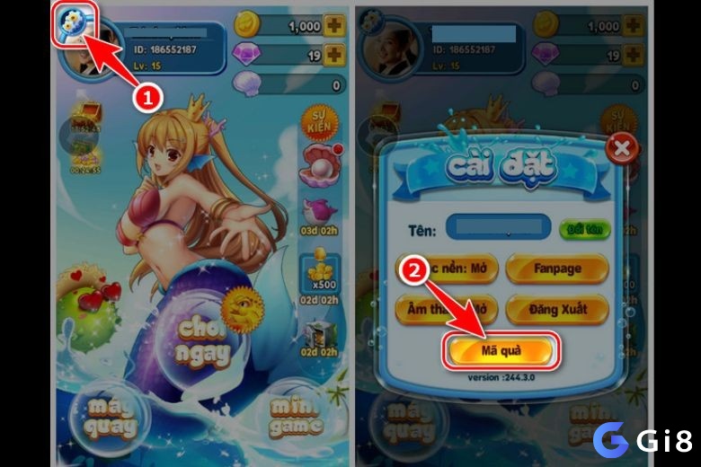 Cách nhập mã giftcode game bắn cá tại gi8 để nhận trọn vẹn phần thưởng