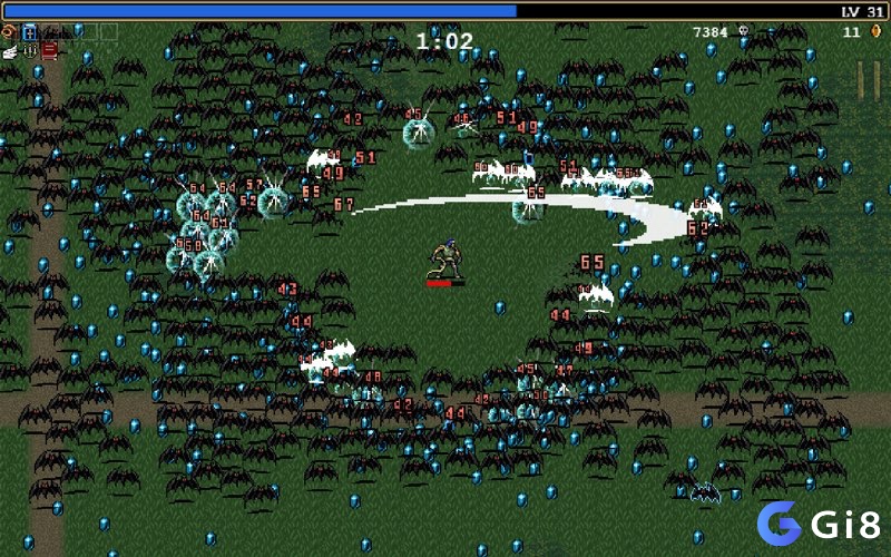 Vampire Survivors – Game pixel nhẹ cuốn hút với lối chơi sinh tồn giữa biển kẻ thù và hệ thống nâng cấp đa dạng