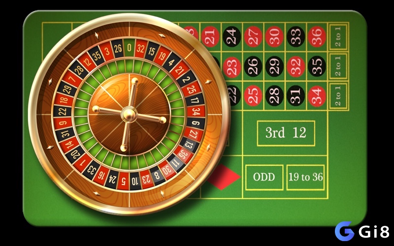Bàn roulette online gồm hai phần chính: bánh xe và khu vực đặt cược đa dạng.