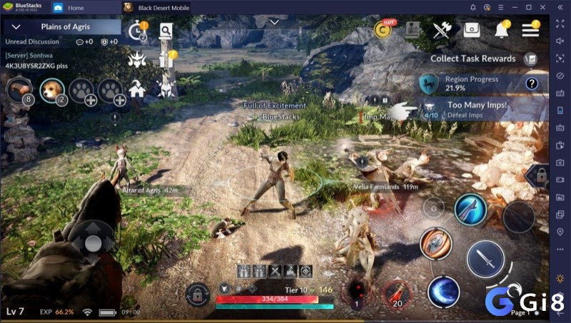 MMORPG với đồ họa chân thực, tùy biến nhân vật chi tiết và chiến đấu đẹp mắt.