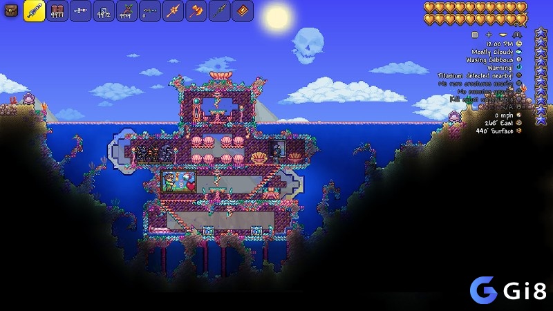 Terraria mang lại sự tự do sáng tạo gần như vô hạn, xứng đáng góp mặt trong top game cày cuốc PC 2025.
