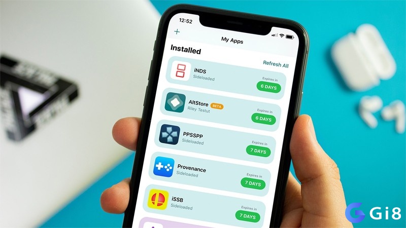 AltStore giúp cài game giả lập trên iOS an toàn, không cần jailbreak thiết bị.