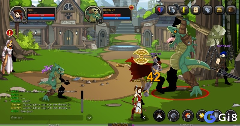 MMORPG nền web hấp dẫn với thế giới giả tưởng rộng lớn, nhân vật đa dạng và các sự kiện cập nhật thường xuyên